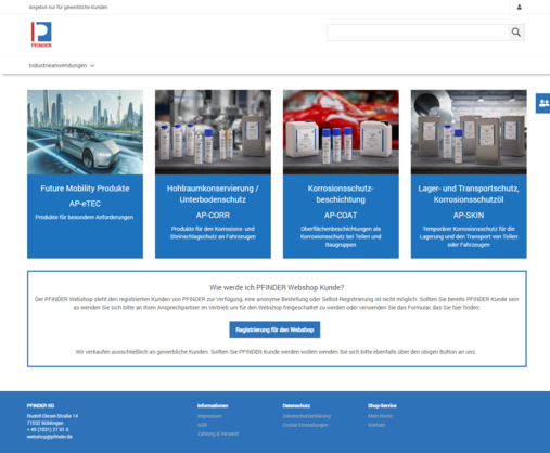 Pfinder Webshop